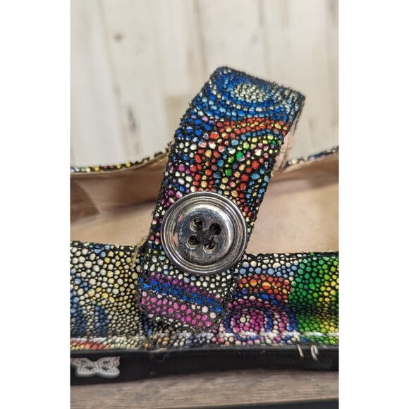 Alegria Paloma Bullseye Women’s Euro Sz 39/US Sz 9 Orthopedic Cushioned Colorful - Picture 6 of 10